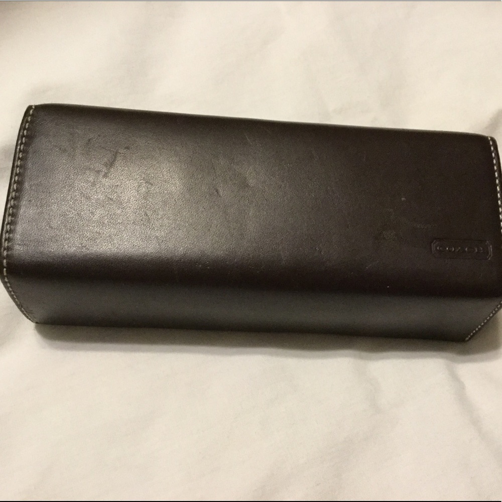 Coach eye glass case